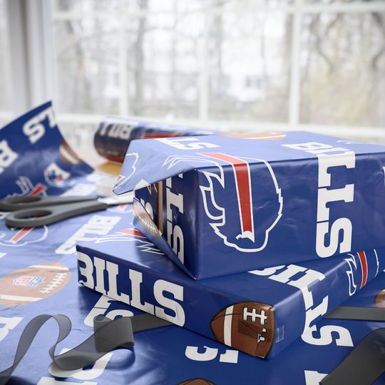 football Buffalo Bills Wrapping Paper: Sports Gift Wrap
