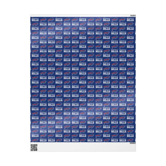 Buffalo Bills Wrapping Paper: Sporty football Gift Wrap