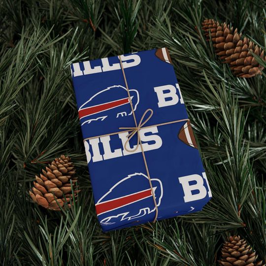 football Buffalo Bills Wrapping Paper: Sports Gift Wrap