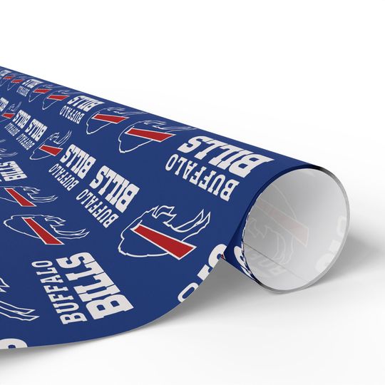 Buffalo Bills Wrapping Paper: Sporty football Gift Wrap