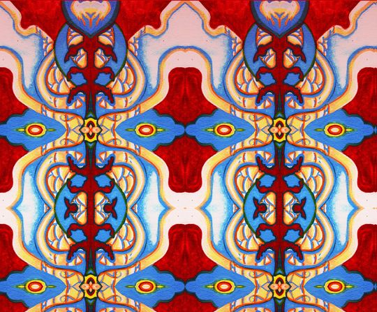 Men's leggings Red Pattern Venado Azul Matching EDM Festival