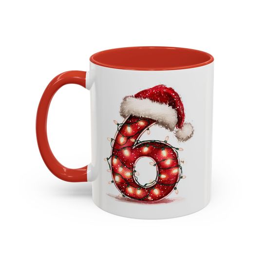 67 Christmas Accent Mug, 6 7 Mug, Six Seven Christmas Accent Coffee Mug