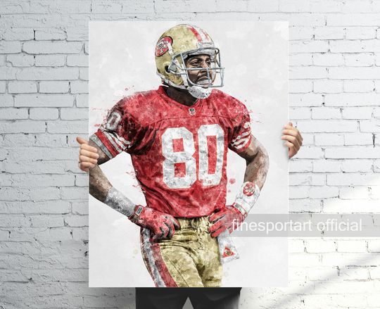 Jerry Rice San Francisco Poster, S.an F.rancisco 49ers Poster