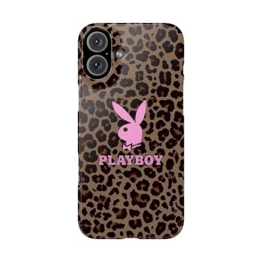 Playboy 2000's Leopard Print Design Phone Case