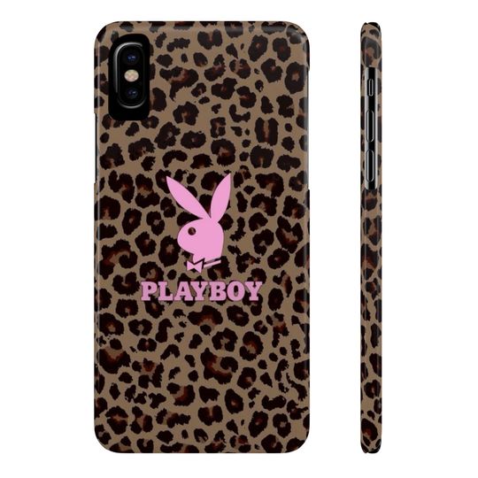 Playboy 2000's Leopard Print Design Phone Case