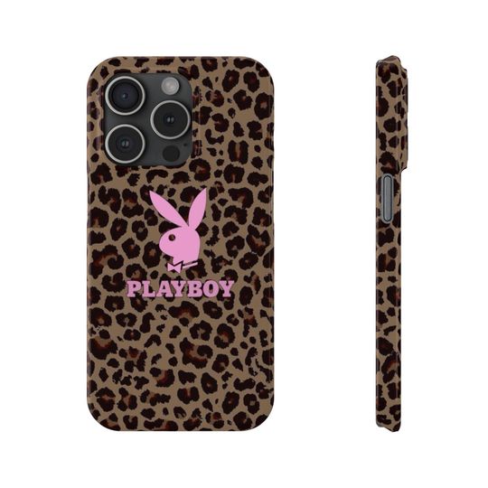 Playboy 2000's Leopard Print Design Phone Case
