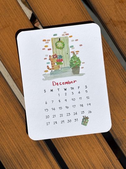 2026 Cat Desk Calendar for Cat Lovers