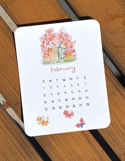 2026 Cat Desk Calendar for Cat Lovers