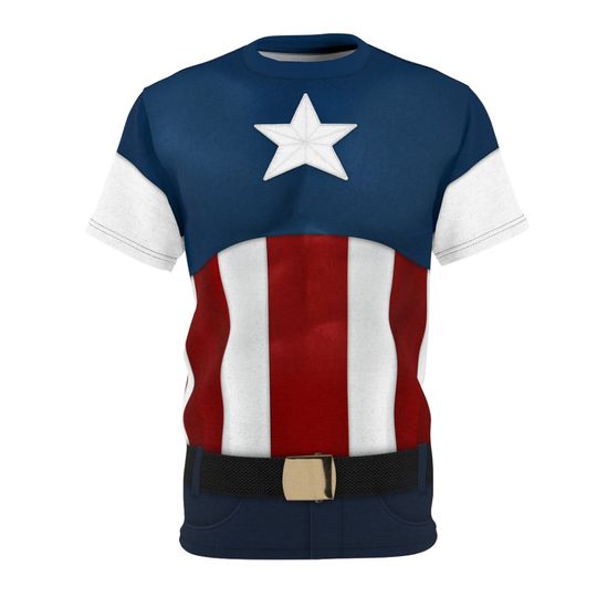 Captain America Stars and Stripes USO Uniform Shirt