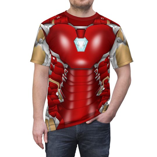 Iron Man LXXXV Armor Unisex Shirt, Iron Man Mark 85 Costume, Marvel Inspired Cosplay, Disney Avengers Campus, Event Apparel, Running Outfits