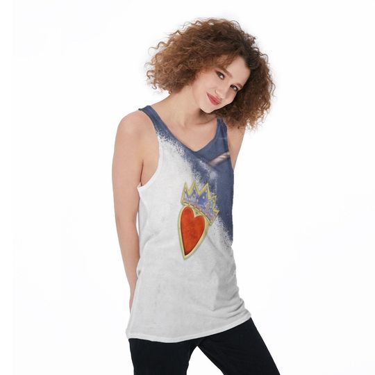 Evie's Heart Descendants 2 3D Tank Top, Disney Running Cosplay