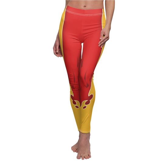 Firestar Leggings with Marvel X-Men Theme for Cosplay and Comic-Con