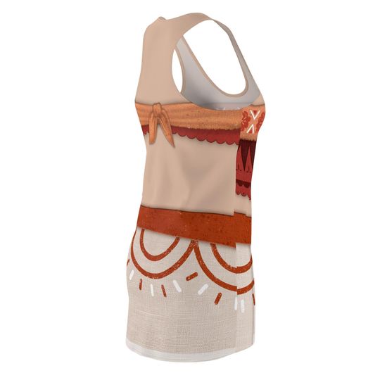 Simea Dress Moana 2 Character Inspired Cosplay Racerback Dress