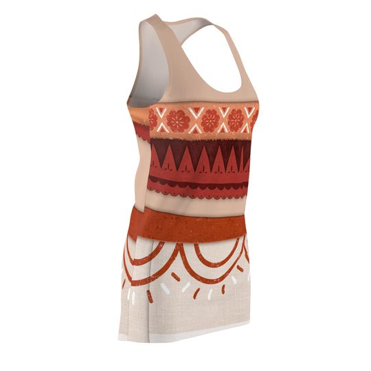 Simea Dress Moana 2 Character Inspired Cosplay Racerback Dress