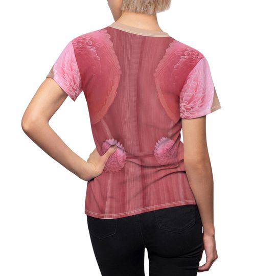 Glinda Witch Pink Shirt, Retro Wicked The Musical Costume, Shiz University