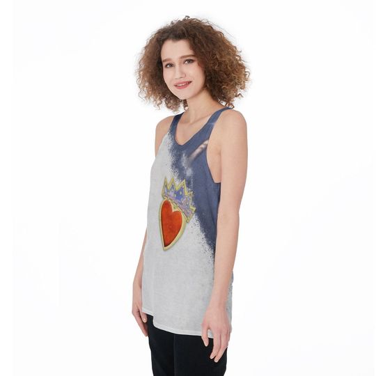 Evie's Heart Descendants 2 3D Tank Top, Disney Running Cosplay