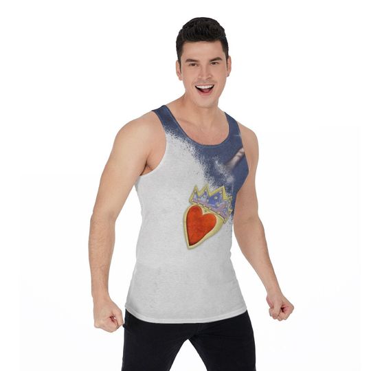 Evie's Heart Descendants 2 3D Tank Top, Disney Running Cosplay