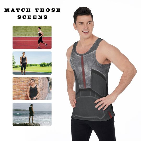 Hunter Bad Batch Clone Force 99 3D Tank Top, Disney Cast Member Costume, Running Cosplay