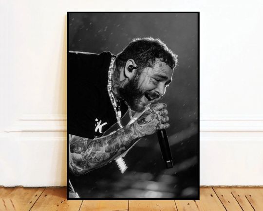 Post Malone Wall Art Canvas Painting Poster, Bathroom Wall Decor,NO Frame