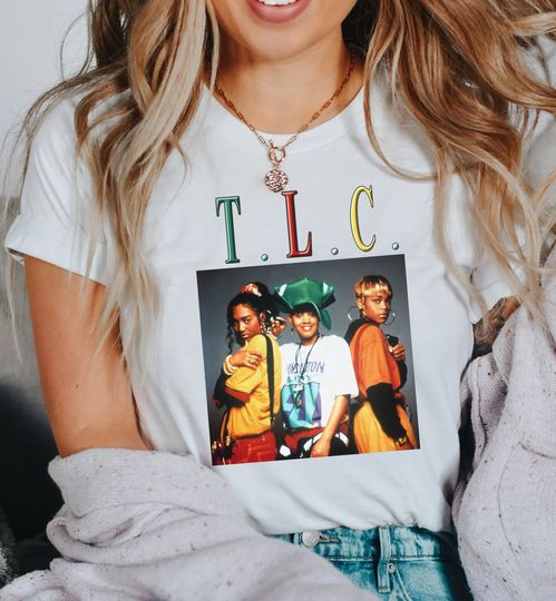 TLC Girl T-Shirt ,Vintage 90s Music Girl Group Shirt