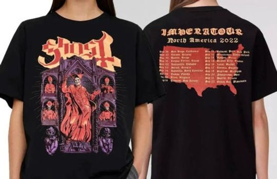 Ghost North American Tour 2022 Two Sides Shirt, Ghost Tour 2022 Shirt