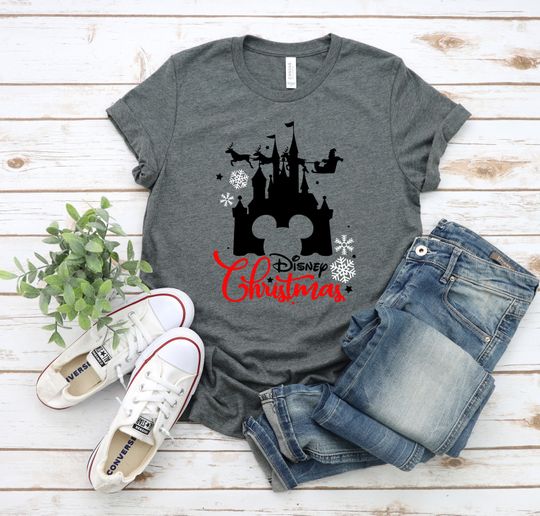 Disney Christmas Shirt, Disney Trip Matching Shirt, Magic Kingdom Castle