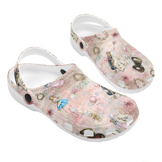 Alice in Wonderland Rubber Clogs