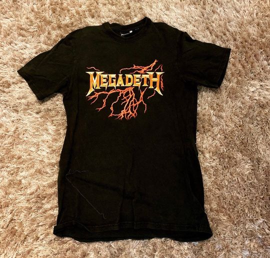 Vintage Megadeth Shark Nuke Big Logo Rockband T-Shirt