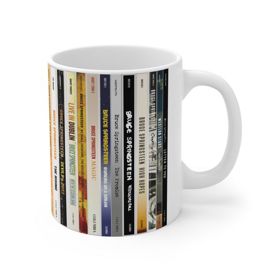 Bruce Springsteen 11 oz Mug - Born in the USA, Letter to You, The Boss Music Gift