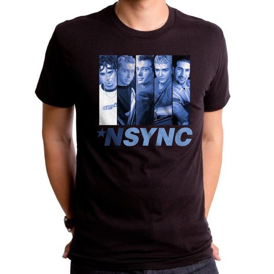 NSYNC Felling Blue T-Shirt Fully Licensed