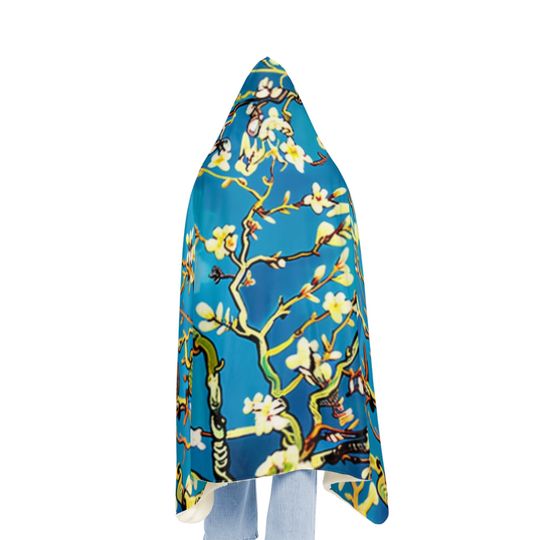 Blue Cherry Blossom Snuggie Snuggle Blanket