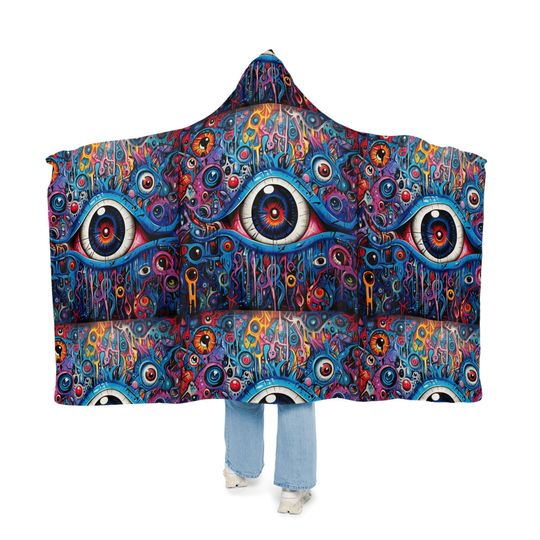 Evil Eye Multiple Color Snuggie Snuggle Blanket