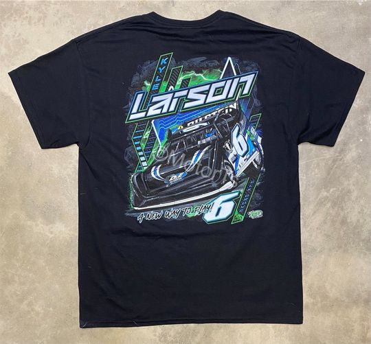 Rare! 2020 NOS  Kyle Larson / Kevin Rumley #6 Dirt Late Model T Shirt