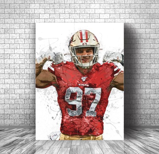Nick Bosa Poster, San Francisco 49ers