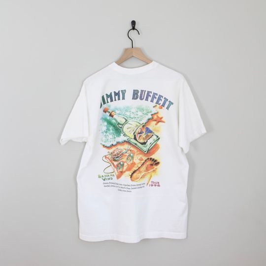 Vintage 1996 Jimmy Buffett Banana Wind Lizard T-Shirt