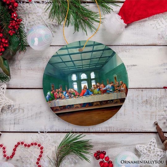 Leonardo da Vinci The Last Supper Ceramic Ornament