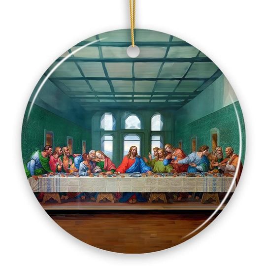 Leonardo da Vinci The Last Supper Ceramic Ornament