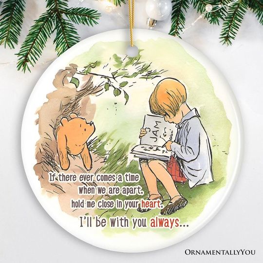 If We're Apart Keep Me in Your Heart Ceramic Ornament