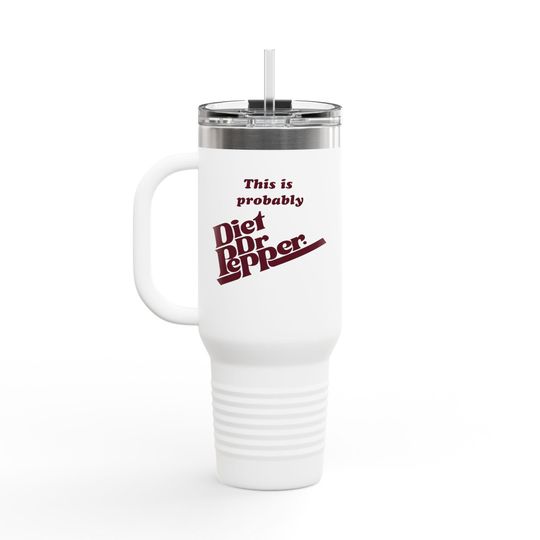Dr Pepper 40oz Tumbler with Handle