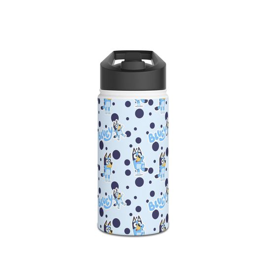 BlueyDad Stainless Steel Water Bottle, Standard Lid
