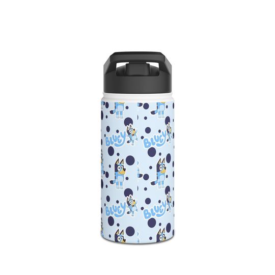 BlueyDad Stainless Steel Water Bottle, Standard Lid