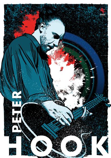 Peter Hook New Order Joy Division Music Poster, 80s Rock and Electronic Music, Vertical Matte Print