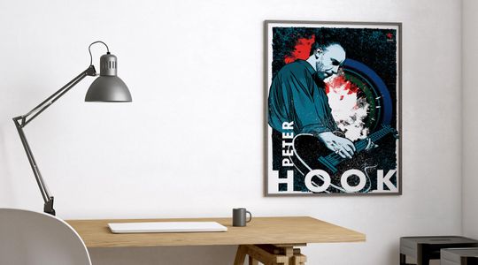 Peter Hook New Order Joy Division Music Poster, 80s Rock and Electronic Music, Vertical Matte Print