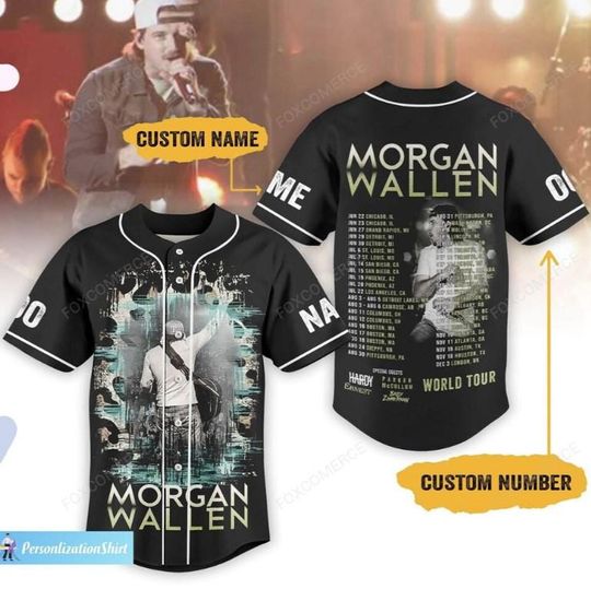 Wallen Western Baseball Jersey  Personalized Cowboy Jersey for Men