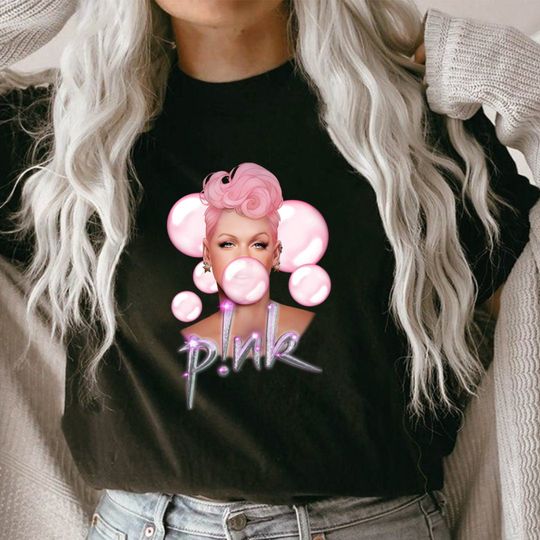 Pink Tour Tshirt. Concert t shirt for the Summer Carnival tour 2024