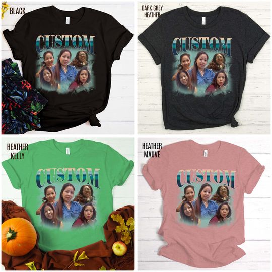 Custom Your Own Bootleg Tee, Retro Custom Bootleg Rap Tee, Custom Your Photo