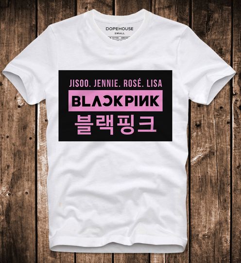T-Shirt Blackpink Square Up Jennie Ros Jisoo Lisa Smooth