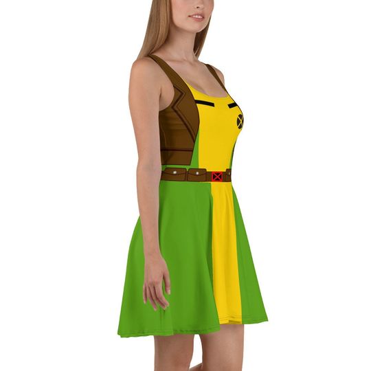 Cosplay Shadow Sprinter: 'The Anna Superhero' Skater Dress"