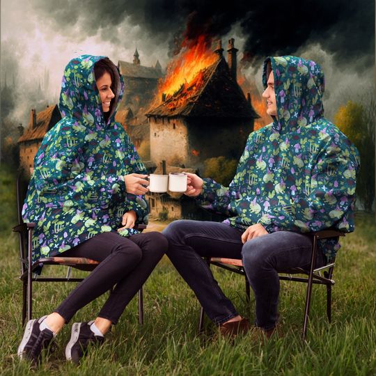 Witch Swamp Snug Hoodie: Magic Toad Wearable Blanket