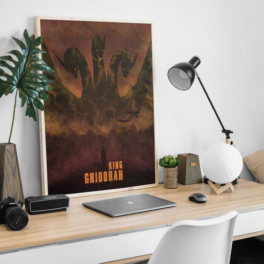god zilla - King Ghidorah Poster, god zilla Print Gift, god zilla Wall Art